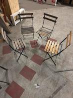 10 Franse Bistro Stoeltjes, Ophalen, Gebruikt, Hout