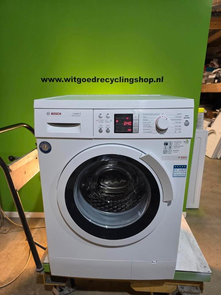 BOSCH LogiXX 8 Varioperfect 1400RPM 8KG, Witgoed en Apparatuur, Wasmachines, Refurbished, Voorlader, 8 tot 10 kg, 85 tot 90 cm