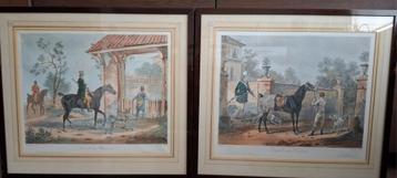 Carle Vernet Gravures: Le Depart & Retour du Chasseur beschikbaar voor biedingen