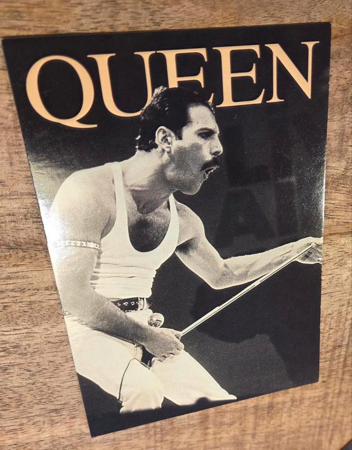 Queen - Freddie Mercury, Verzamelen, Ansichtkaarten | Themakaarten, Ongelopen, 1980 tot heden, Sterren en Beroemdheden, Verzenden