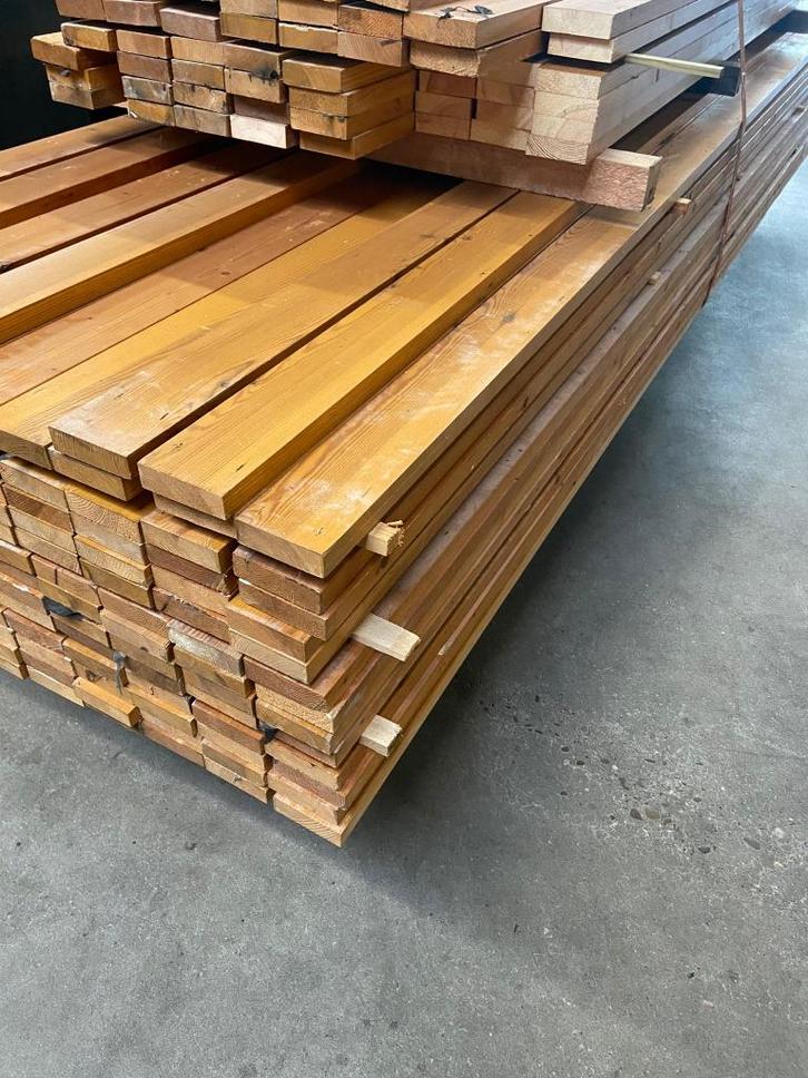 28x95mm Gebruikte grenen delen 380/460cm Lang, Doe-het-zelf en Verbouw, Hout en Planken, Gebruikt, Vuren