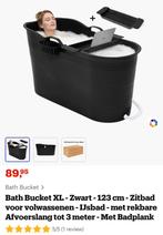 Zitbad, Bath Bucket XL, IJsbad, Huis en Inrichting, Badkamer | Badkamermeubels, Overige typen, Zo goed als nieuw, Minder dan 100 cm
