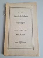 Over Alkmaarsche geschiedboeken en geschiedschrijvers, Gelezen, Ophalen of Verzenden, C.W. Bruinvis, 19e eeuw
