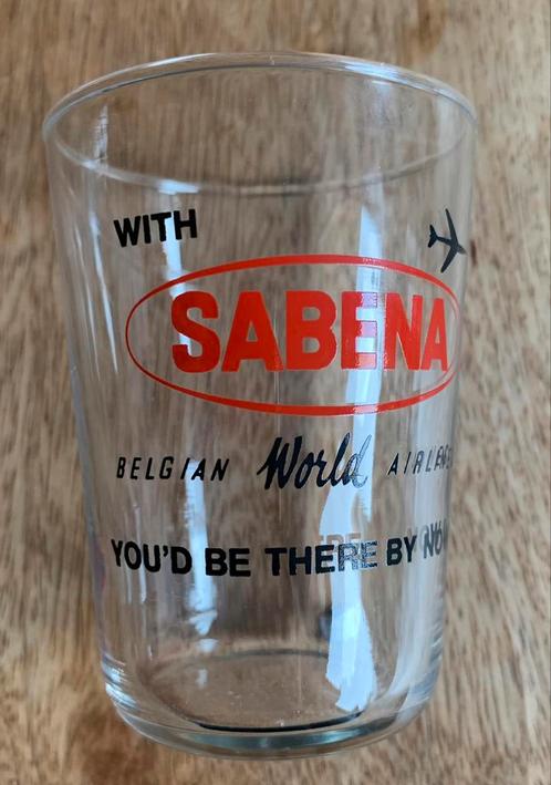SABENA GLAS, Verzamelen, Luchtvaart en Vliegtuigspotten, Ophalen of Verzenden
