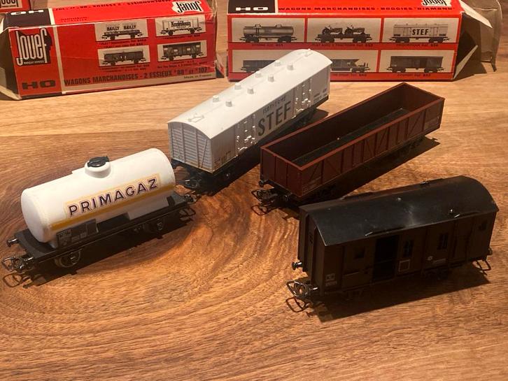 Jouef Wagon - Diverse modellen, nooit gebruikt, Hobby en Vrije tijd, Modeltreinen | H0, Gebruikt, Wagon, Gelijkstroom of Wisselstroom