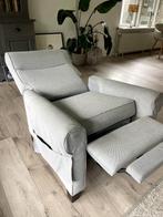 Comfortabele grijze relaxfauteuil, Huis en Inrichting, Fauteuils, Ophalen, Gebruikt, 75 tot 100 cm, 75 tot 100 cm