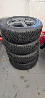 Citroen C4 lichtmetalen velgen met winterbanden, Ophalen, 15 inch, Banden en Velgen, Winterbanden