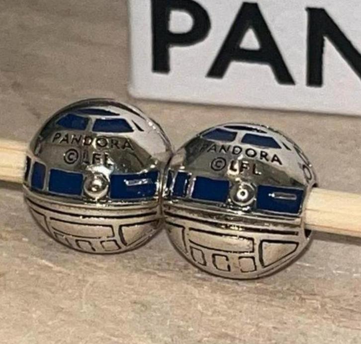 Pandora Star Wars R2-D2 clip bedels - Speciale Editie, Sieraden, Tassen en Uiterlijk, Bedels, Zo goed als nieuw, Pandora, Zilver