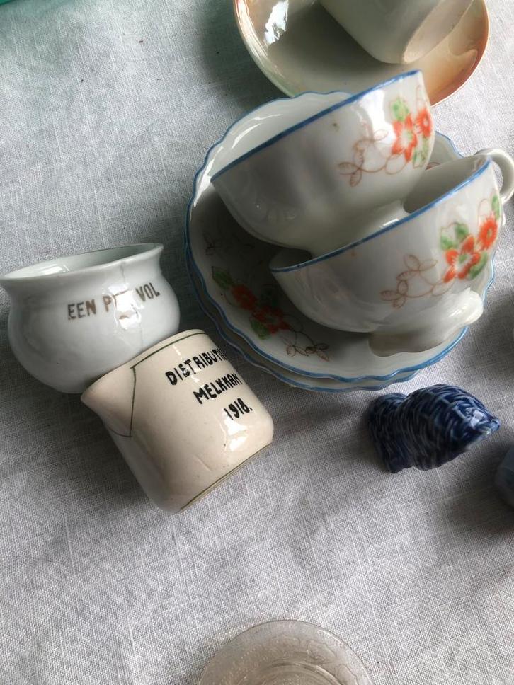 Divers Kinderservies - Vintage Miniatuur Serviesgoed Setje, Antiek en Kunst, Antiek | Servies los, Ophalen of Verzenden