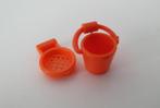 Vintage Playmobil oranje emmertje en zeef, Kinderen en Baby's, Ophalen of Verzenden, Gebruikt