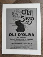 Art Deco - Olijf olie - Italiaans - 1907 - Retro, Antiek en Kunst, Ophalen of Verzenden