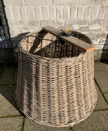 2x Grote Riet Hanglampen - 45cm beschikbaar voor biedingen