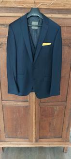 Drie delig marineblauw maatpak, maat 46, 1 keer gedragen, Kleding | Heren, Kostuums en Colberts, Blauw, Benvenuto, Ophalen of Verzenden