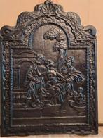 Haardplaat gietijzer, bijbelse voorstelling., Ophalen, Gebruikt, Inbouwhaard, Overige soorten