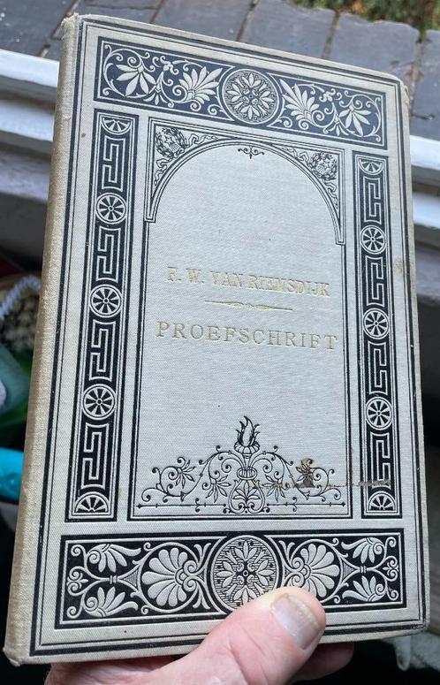 Proefschrift Leiden 1885 - F.W. van Riemsdijk, Antiek en Kunst, Antiek | Boeken en Bijbels, Ophalen of Verzenden