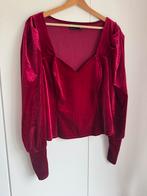 Grote maat bordeauxrood top pofmouwen Asos Curve UK 18, Blouse of Tuniek, Ophalen of Verzenden, Zo goed als nieuw, Asos