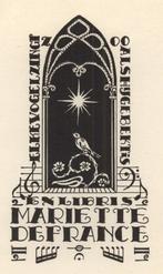 0192 Ex Libris België : Geo Verbrugge, z.j., Antiek en Kunst, Kunst | Etsen en Gravures, Verzenden