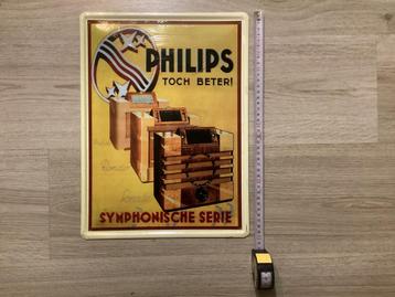 Vvintage PHILIPS TOCH BETER 30 bij 40 bord (geen emaille) beschikbaar voor biedingen