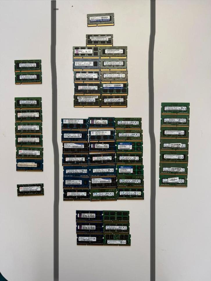 SODIMM laptop ram werkgeheugen modules ddr2 ddr3 ddr4, Computers en Software, RAM geheugen, Gebruikt, Laptop, DDR4, Ophalen of Verzenden