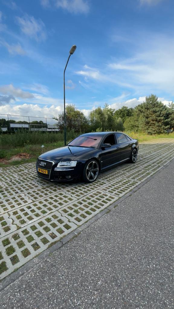 Audi a8 d3 4.2 fsi, Auto's, Audi, Particulier, A8, Benzine, Sedan, Automaat, Zwart, Leder, Vierwielaandrijving, Ophalen