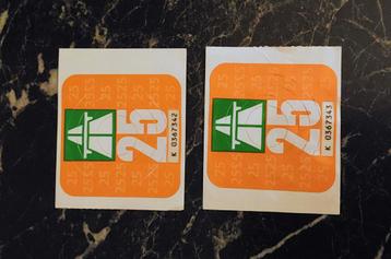 Autobahnvignetten  Zwitserland 2025, 2 stuks beschikbaar voor biedingen