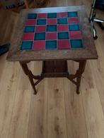 Antieke bijzettafel met tegels, Ophalen of Verzenden