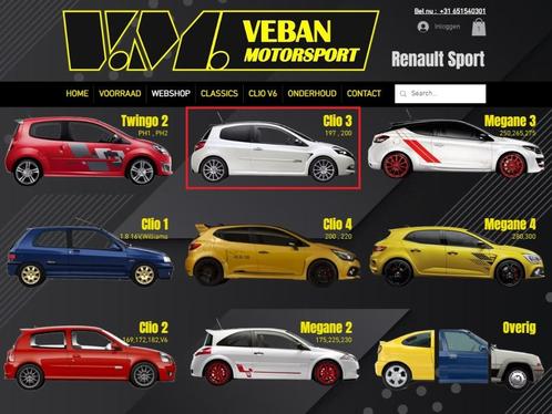 Renault Clio 3 RS *Onderdelen*, gebruikt en nieuw! WEBSHOP, Auto-onderdelen, Overige Auto-onderdelen, Renault, Nieuw, Ophalen of Verzenden
