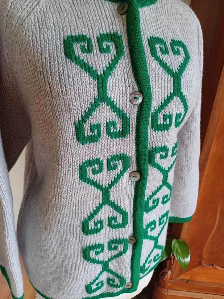 Noors wollen vest folklore outdoor 40 42 handmade bij Dirndl, Kleding | Dames, Truien en Vesten, Zo goed als nieuw, Maat 38/40 (M)