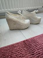 Bruidschoenen maat 40, Wit, Ophalen of Verzenden, Schoenen met hoge hakken, Onbekend