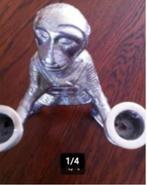Stoer zwaar design beeldje zilver kleur., Verzamelen, Ophalen of Verzenden, Zo goed als nieuw, Dier