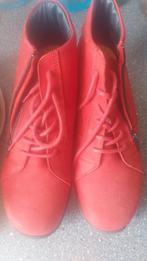 Rode leren damesschoenen, Ophalen, Nieuw, Rood