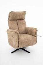 Elektrisch verstelbare relaxfauteuil met verstelbare hoofd, Huis en Inrichting, Fauteuils, Ophalen of Verzenden, Nieuw, Stof, 50 tot 75 cm