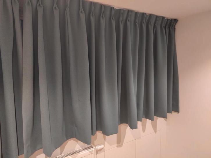 Gordijnen Nijmegen groen, hema, Huis en Inrichting, Stoffering | Gordijnen en Lamellen, Gebruikt, Minder dan 100 cm, 150 tot 200 cm