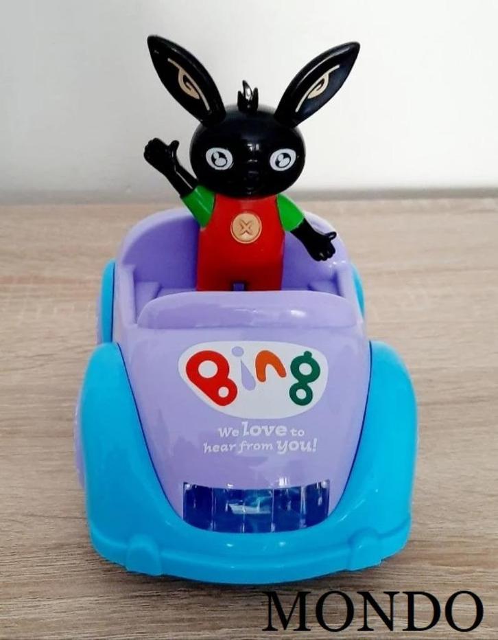 Bing auto licht + geluid poppetjes figuurtjes speelgoed 17cm, Verzamelen, Poppetjes en Figuurtjes, Nieuw, Ophalen of Verzenden