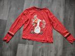 Prachtig rood oranje shirt met lama, Lemon Beret, maat 152., Meisje, Ophalen of Verzenden, Shirt of Longsleeve, Onb