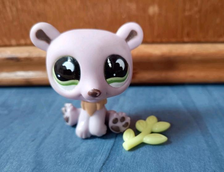 Littlest Pet Shop paarse Ijsbeer #833, Verzamelen, Dierenverzamelingen, Zo goed als nieuw, Beeldje of Figuurtje, Paard, Ophalen of Verzenden