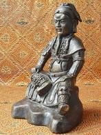 Prachtig antiek Chinees brons beeld van een krijger 20,5 cm., Ophalen of Verzenden