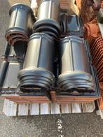 15 monier 6   Vorstpannen zwart verglaast, Doe-het-zelf en Verbouw, Dakpannen en Dakbedekking, Steen of Klei, Ophalen of Verzenden