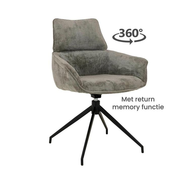 Eetkamerstoel Trente, Totale Leegverkoop!!!!   Livinnhome24, Huis en Inrichting, Stoelen, Nieuw, Vier, Metaal, Stof, Overige kleuren