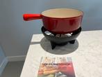 Le Creuset (kaas) fondue set in heel goede staat, Gebruikt, Brander, Fondueset, Ophalen of Verzenden