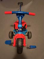 Driewieler met duwstang smoby rood blauw, Ophalen, Gebruikt, Duwstang