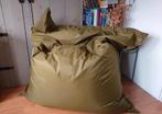 Grote groene zitzak - 170x140cm (Beanbag olive green), Huis en Inrichting, Zitzakken, Ophalen, Zo goed als nieuw, Groen, Zitzak
