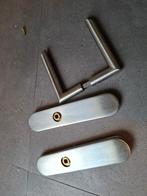 Deurklink RVS, Doe-het-zelf en Verbouw, Hang- en Sluitwerk, Ophalen, Gebruikt, Rvs, Klink of Kruk