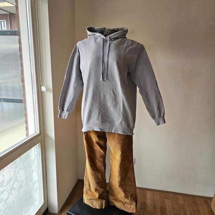 ZGAN H&M grijsblauwe hoodie (XS), Kleding | Dames, Truien en Vesten, Zo goed als nieuw, Maat 36 (S), Grijs, Ophalen of Verzenden