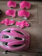 Roze kinderhelm set met beschermers, Ophalen of Verzenden, Verstelbaar, Nieuw, Kinderen