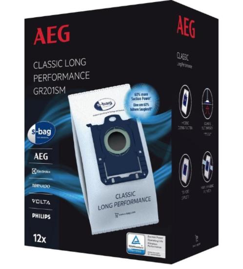 AEG S-bag GR201SM - Stofzuigerzakken - 12 stuks, Witgoed en Apparatuur, Overige Witgoed en Apparatuur, Nieuw, Verzenden