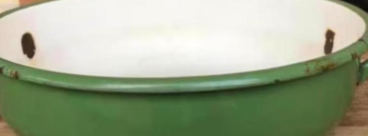 Emaille groene afwasteil (36 x 29), Antiek en Kunst, Antiek | Emaille, Ophalen of Verzenden