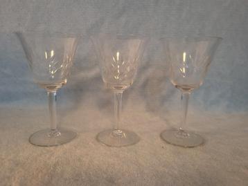 Kristallen Glazen - Set van 3 beschikbaar voor biedingen