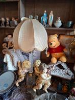 Brocante Lampje met Glazen Voet en Pegels, Antiek en Kunst, Ophalen of Verzenden