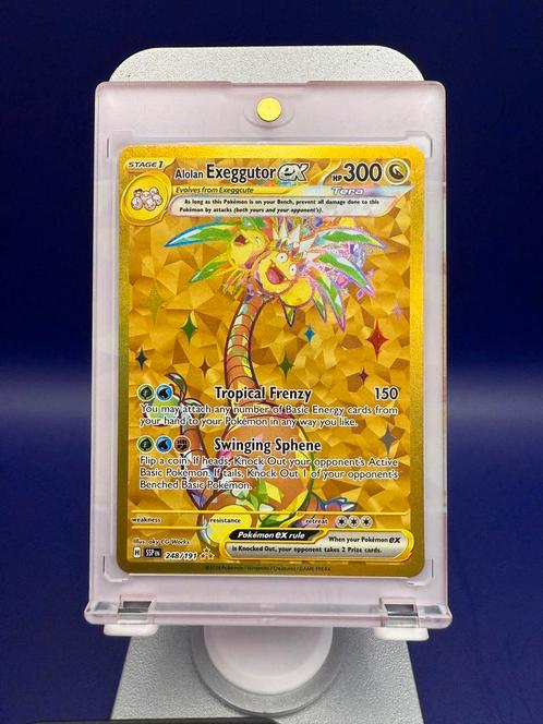 Alolan Exeggutor ex 248/191 - Gold Tera Rare - Mint, Hobby en Vrije tijd, Verzamelkaartspellen | Pokémon, Zo goed als nieuw, Losse kaart